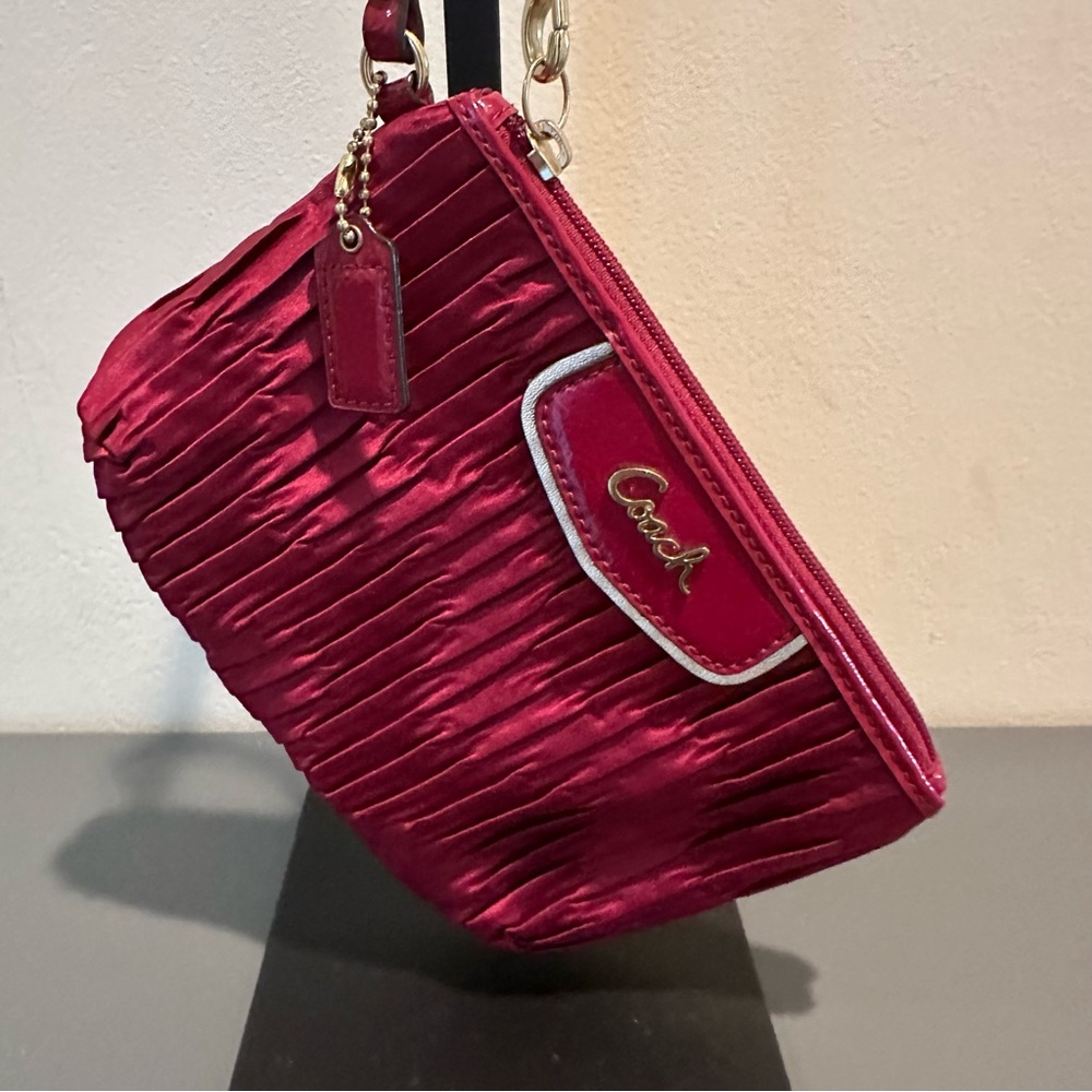 Coach Red Pleated Women's Wristlets